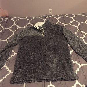 Furry quarter zip